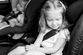 Toddler cute kids in car seats