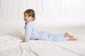 Toddler doing yoga Royalty Free Stock Photo