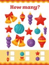 Toddler education games. Preschool or kindergarten Christmas worksheet.