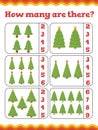 Toddler education games. Preschool or kindergarten Christmas worksheet.