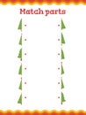 Toddler education games. Preschool or kindergarten Christmas worksheet.