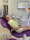 Toddler first time at the dentist