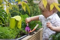 Toddler gardens Royalty Free Stock Photo