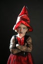 Toddler girl , halloween costume Royalty Free Stock Photo