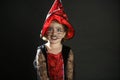 Toddler girl , halloween costume Royalty Free Stock Photo