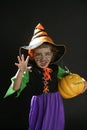 Toddler girl , halloween costume Royalty Free Stock Photo