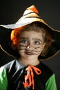 Toddler girl , halloween costume Royalty Free Stock Photo