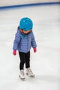 Little ice skater Royalty Free Stock Photo
