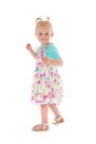 Toddler girl in summer dress Royalty Free Stock Photo