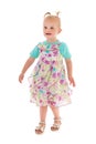 Toddler girl in summer dress Royalty Free Stock Photo