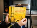 Toddler Hands Holding Rolling Stones SACD: Beggars Banquet Royalty Free Stock Photo