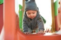 Toddler having fun Royalty Free Stock Photo