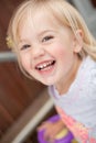 Toddler laughing Royalty Free Stock Photo