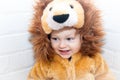 Toddler in Lion Costume