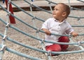 Toddler at playground Royalty Free Stock Photo