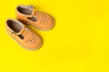 Toddler sandals, baby`s first shoes Royalty Free Stock Photo