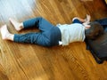 Toddler Sleeping on Floor