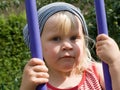 Toddler on a swing