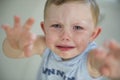 Toddler tantrum! Royalty Free Stock Photo