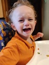 Toddler temper tantrum about food