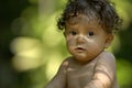 Toddler in tropics Royalty Free Stock Photo