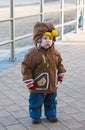 Toddler on a walk