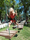 Toddler& x27;s extreme sport Royalty Free Stock Photo