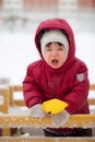 Toddler yells Royalty Free Stock Photo