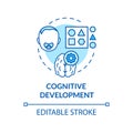 Toddlers cognition concept icon