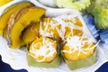 Toddy Palm Cake and Steamed Pumpkin