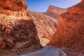Todgha Gorge, Morocco. Limestone river canyons, or wadi, in the eastern part of the High Atlas Mountains, North Africa Royalty Free Stock Photo