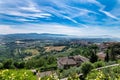 Todi landscape from the belvedere view towards terni