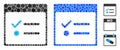 Todo Items Calendar Page Mosaic Icon of Circles