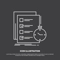 todo, task, list, check, time Icon. Line vector symbol for UI and UX, website or mobile application Royalty Free Stock Photo