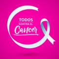 Todos Contra el Cancer, All Against Cancer Spanish tex Breast Cancer Awareness Month.