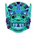 Todsakan face which is the demon king in Thai Khon. Vector