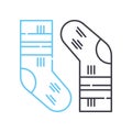 toe line icon, outline symbol, vector illustration, concept sign