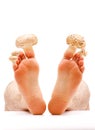 Toe nail and skin fungus Royalty Free Stock Photo