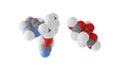 tofacitinib citrate molecule, antirheumatic drug, molecular structure, isolated 3d model van der Waals