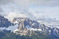 Tofana di Mezzo and Tofana di Rozes mountains in Dolomites