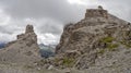 Tofane dolomites mountains panorama