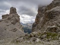 Tofane dolomites mountains panorama