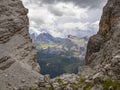 Tofane dolomites mountains panorama