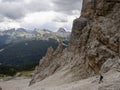 Tofane dolomites mountains panorama
