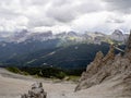 Tofane dolomites mountains panorama