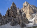 Tofane dolomites mountains panorama