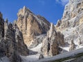 Tofane dolomites mountains panorama