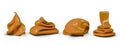 Toffee cream in various forms. Paste from boiled condensed milk. Caramel liquid Royalty Free Stock Photo