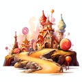 Toffee Crunch beautiful sweets candyland fairytale Royalty Free Stock Photo