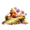 Toffee Crunch beautiful sweets candyland fairytale Royalty Free Stock Photo